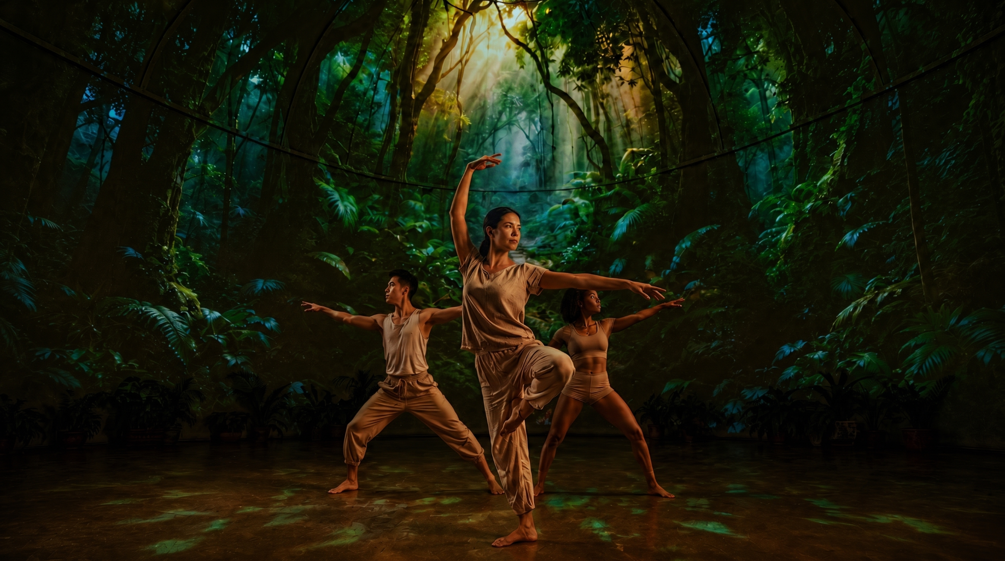 Through the Canopy immersive yoga experience